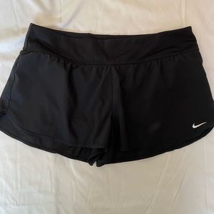 Black Nike athletic shorts
